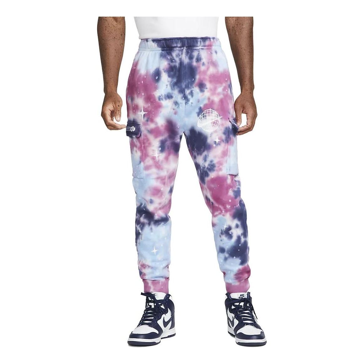 Карго панталони Nike Club Space Wave Cargo Pants Лилаво | FB9041-500, 0