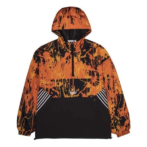 Ветровка adidas Originals Originals Flame Colorblock Hooded Jacket Оранжево
 | GD5803