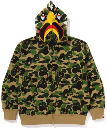 Суитчър BAPE Bape x READYMADE ABC Camo Eagle Relaxed Fit Full Zip Hoodie Green Зелено | 0ZXSWM115901M, 2