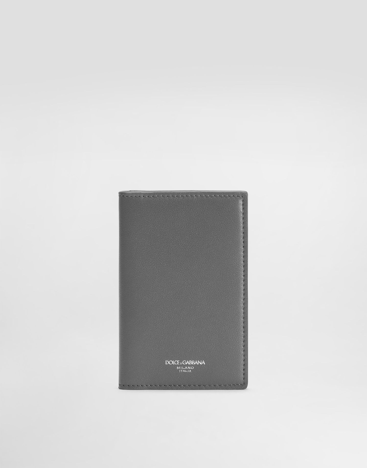 Портфейл Dolce & Gabbana Dolce & Gabbana Dauphine Calfskin Card Holder Сиво | BP3323AV95680730, 0