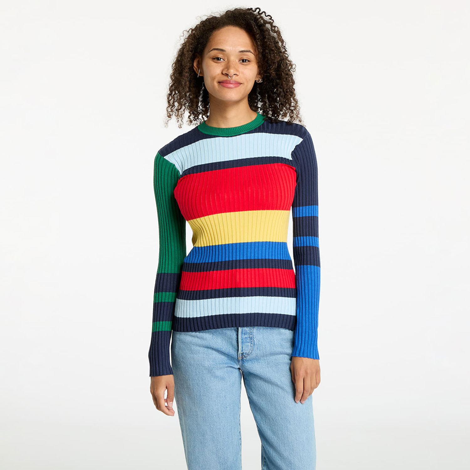 Пуловер Wrangler Slim Rib Sweater Navy Тъмно синьо | 112356485, 0