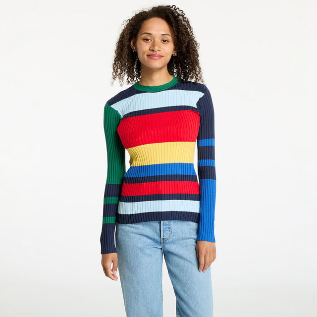 Slim Rib Sweater Navy