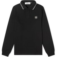 Поло тениска Stone Island Long Sleeve Patch Polo Черно | 79152SL-A0029, 1