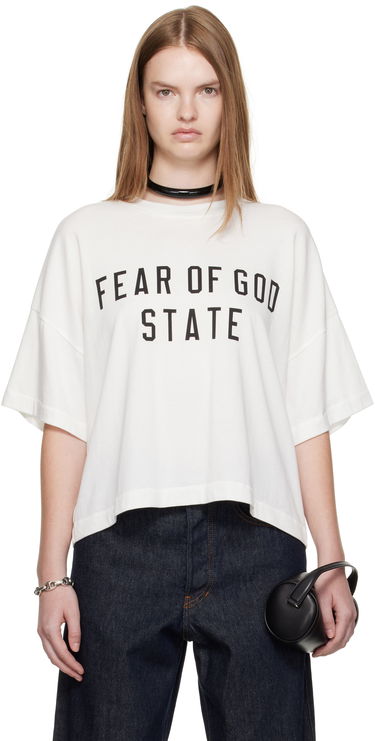 Тениска Fear of God Fear of God ESSENTIALS Boxy T-Shirt Бяло | 125SP257164FW, 0