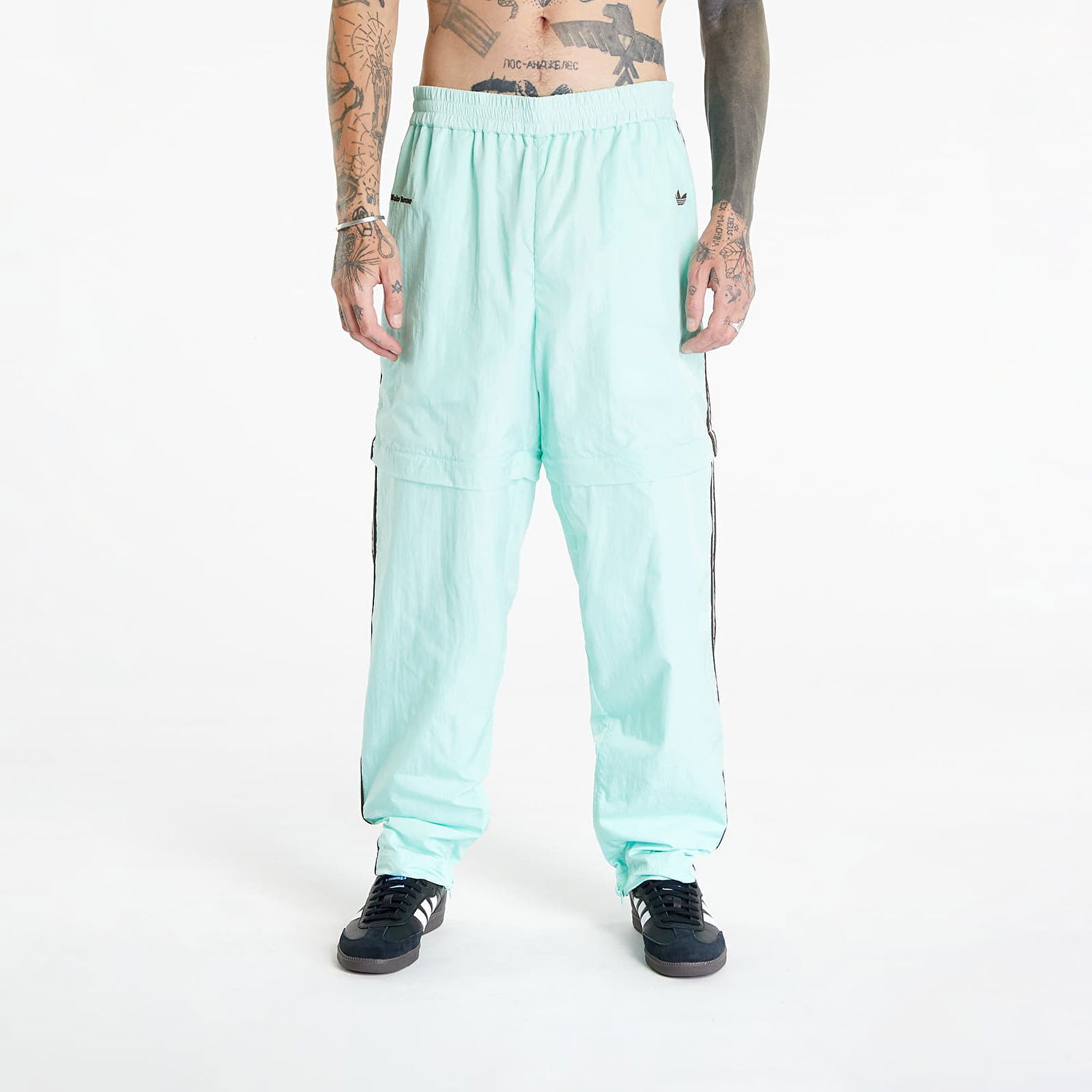 Панталони adidas Originals x Wales Bonner Nylon Trousers Тюркоазено | IB3255, 0