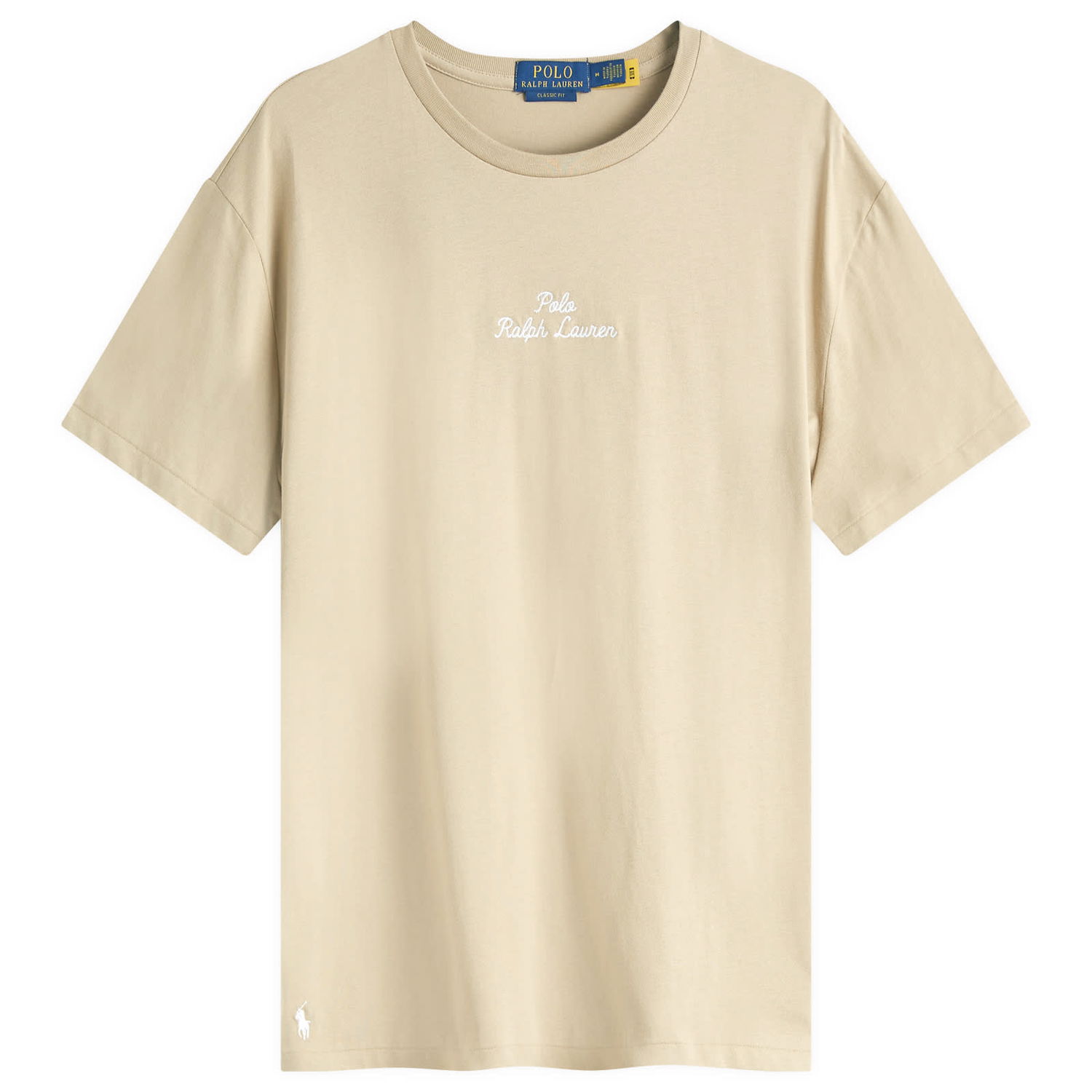 Тениска Polo by Ralph Lauren Chain Stitch Logo T-Shirt Бежово | 710936585017, 0