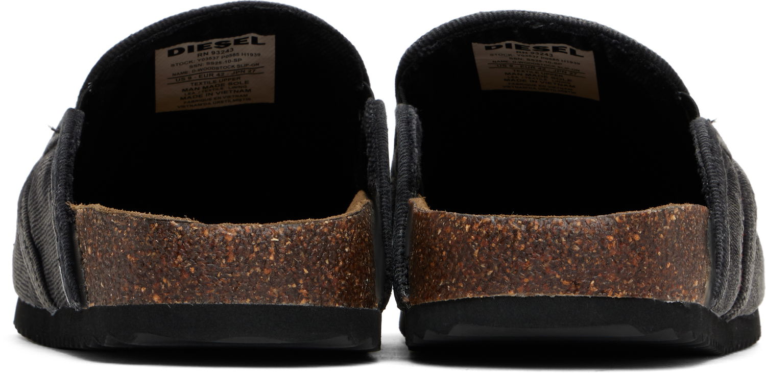 Облекло Diesel Diesel D-Woodstock Slip-On Mules Черно | Y03537-P0585-H1939, 1