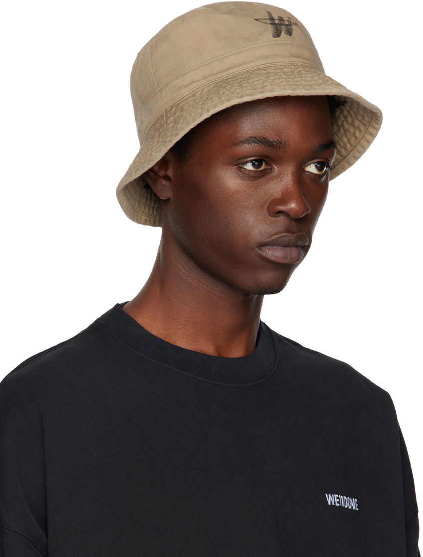 Шапка с козирка We11done We11done WD One Logo Bucket Hat Бежово | WD-AH3-22-404-U-BG, 1