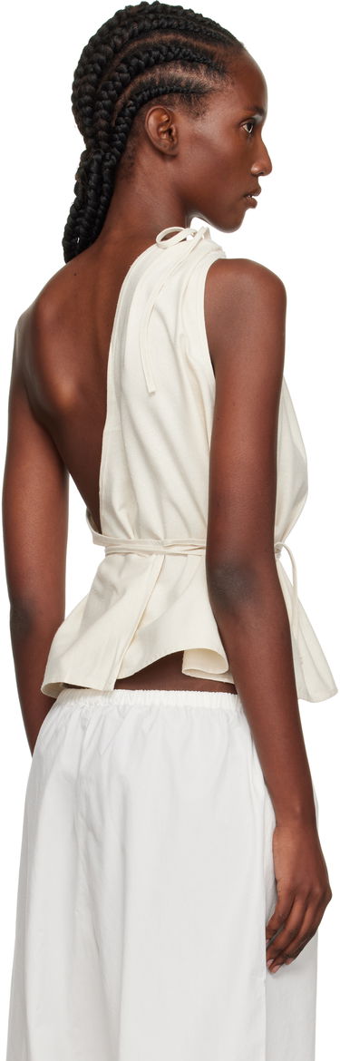 Потник Baserange Baserange One Shoulder Tie Waist Top Бяло | TSVI-WS-AU25, 2