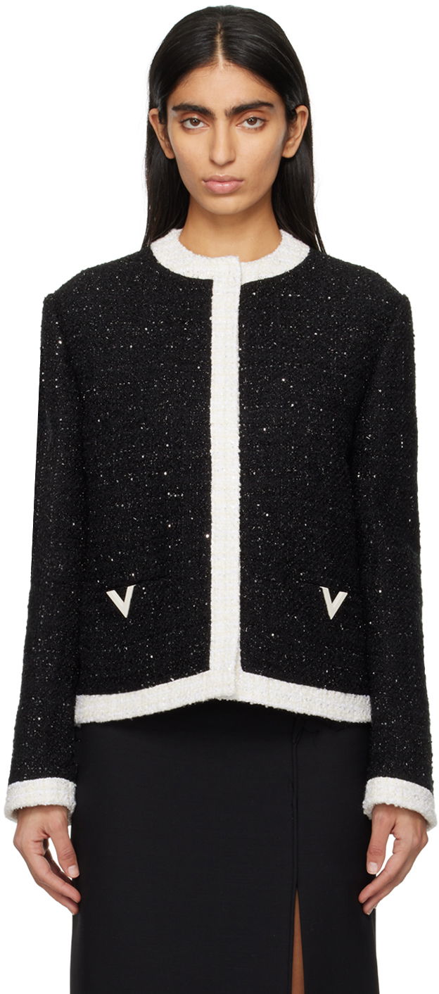 Яке Valentino Black Metallic Jacket Черно | 4B3CE27P8C8, 0