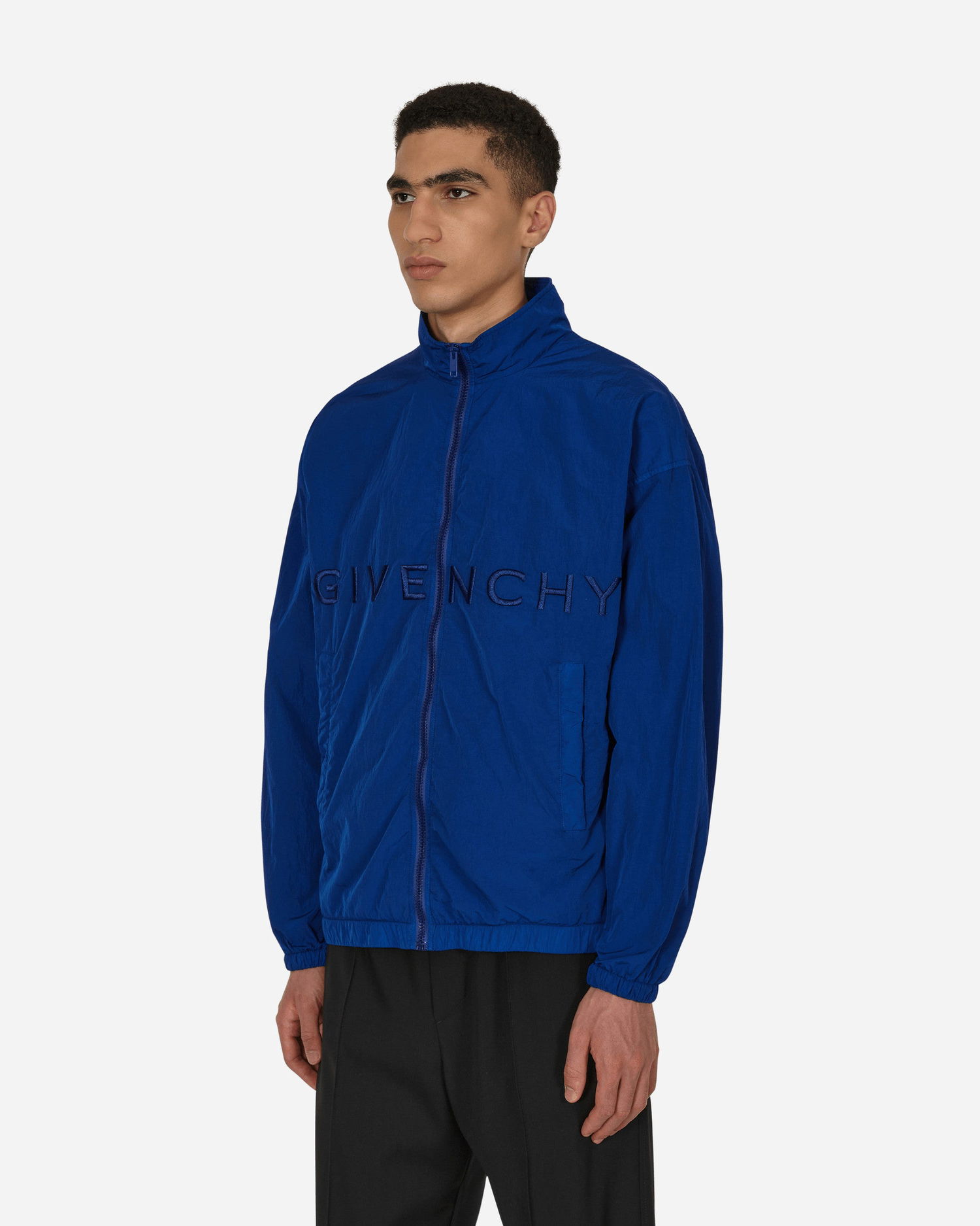 Ветровка Givenchy Garment Dyed Logo Track Jacket Тъмно синьо | BM00RN140N 426, 1