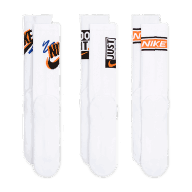Чорапи Nike Everyday Plus Mid-Calf Socks (3 Pairs) Бяло | HJ9339-901, 4