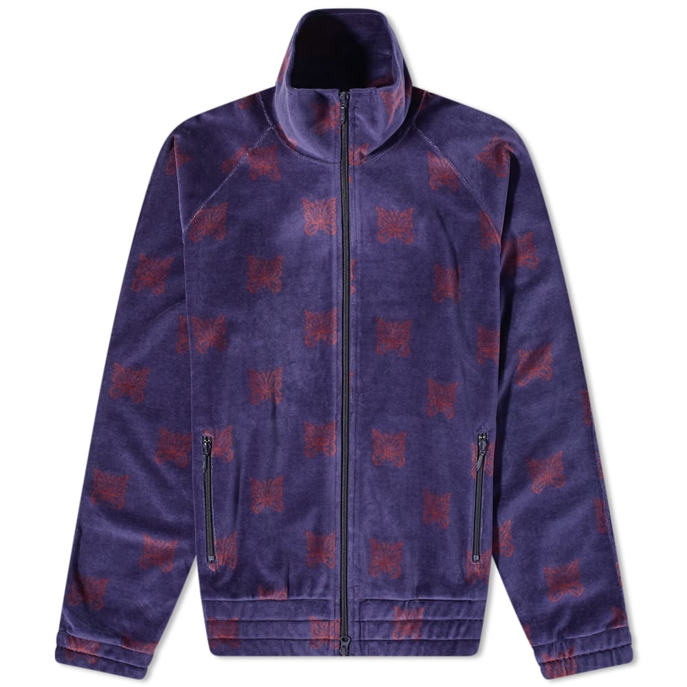 Яке бомбър Needles Velour Papillion Track Jacket Тъмно синьо | LQ237-0680, 0