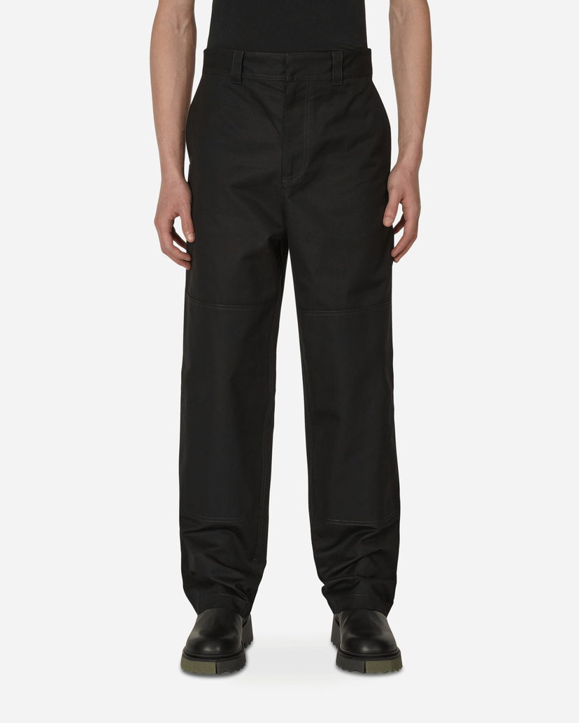 Панталони Off-White Diagonal Pocket Carpenter Pants Black Черно | OMCA207C99FAB001 1001