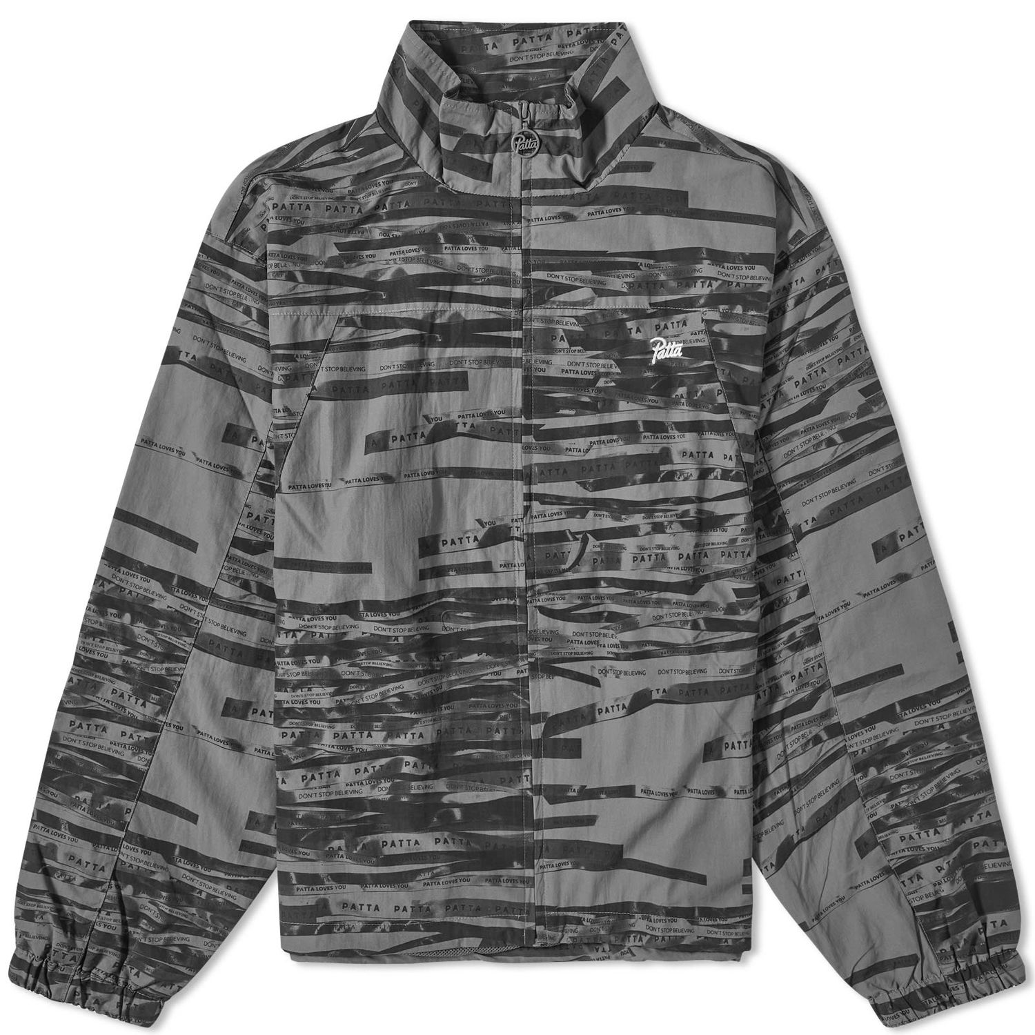 Яке Patta Ribbons Nylon M2 Track Jacket Сиво | POC-AW23-NYL-M2-TJ-001, 0