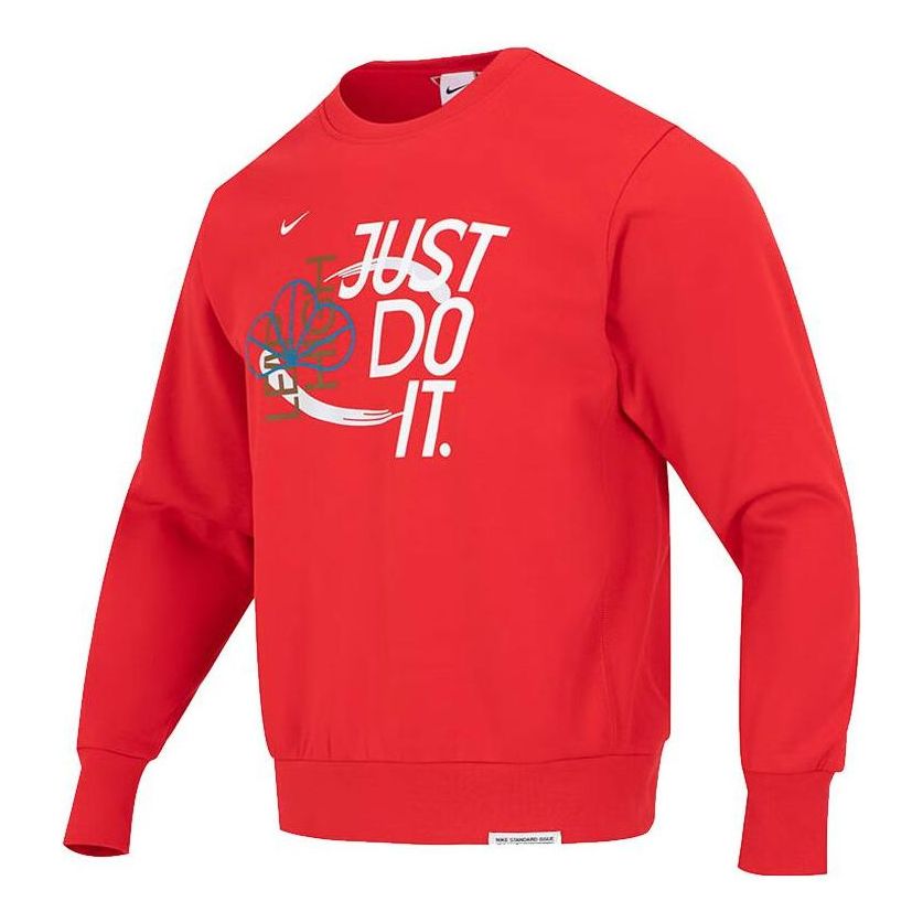 Пуловер Nike Men's Graphic Print Sweatshirt Червено | FD4061-657, 0