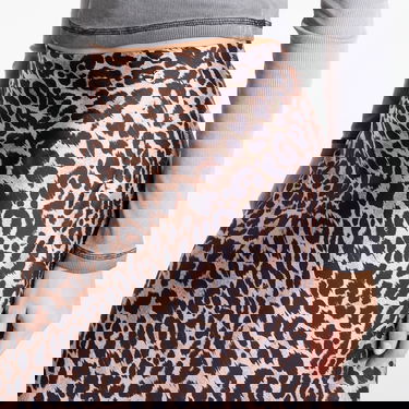 Пола GUESS GUESS Sibilla Long Satin Leopard Print Skirt Кафяво | W5YD55WF1T2-P1MO, 1