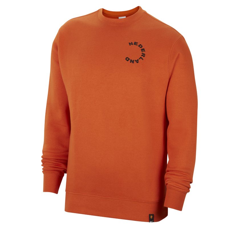 Пуловер Nike Netherlands Club Fleece Crew-Neck Sweatshirt Оранжево
 | DH4982-893, 0