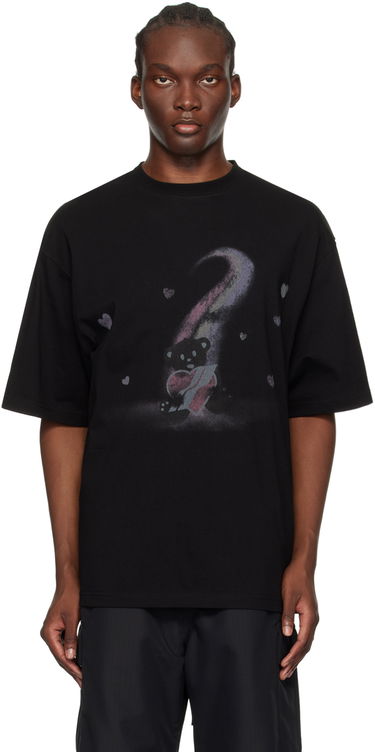 Тениска We11done We11done Teddy Bear Graphic T-Shirt Черно | WD-TT1-23-730-U-BK, 0