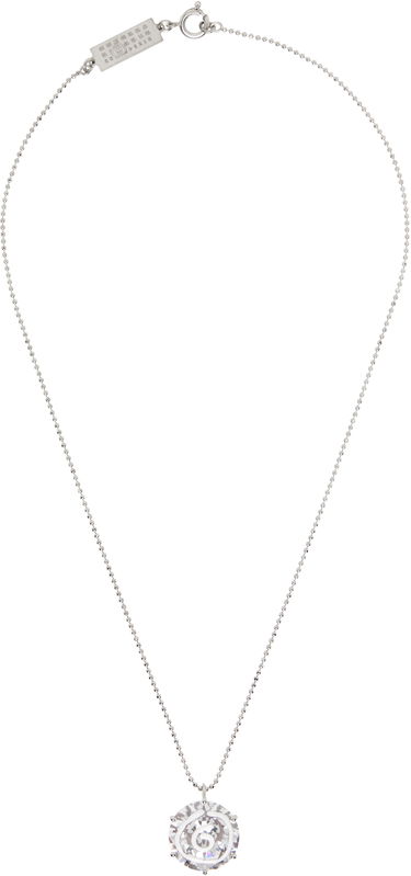 Колие Maison Margiela Crystal Pendant Ball Chain Necklace Металик | SM7UU0080.P8372.971, 3