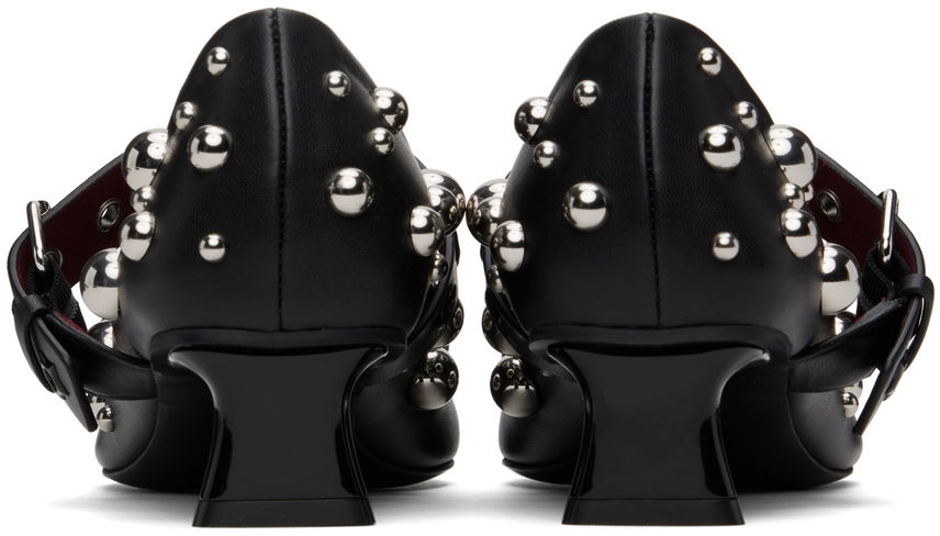 Кецове и обувки Stella McCartney Elsa Studded Kitten Heels Черно | 810422KP027, 1