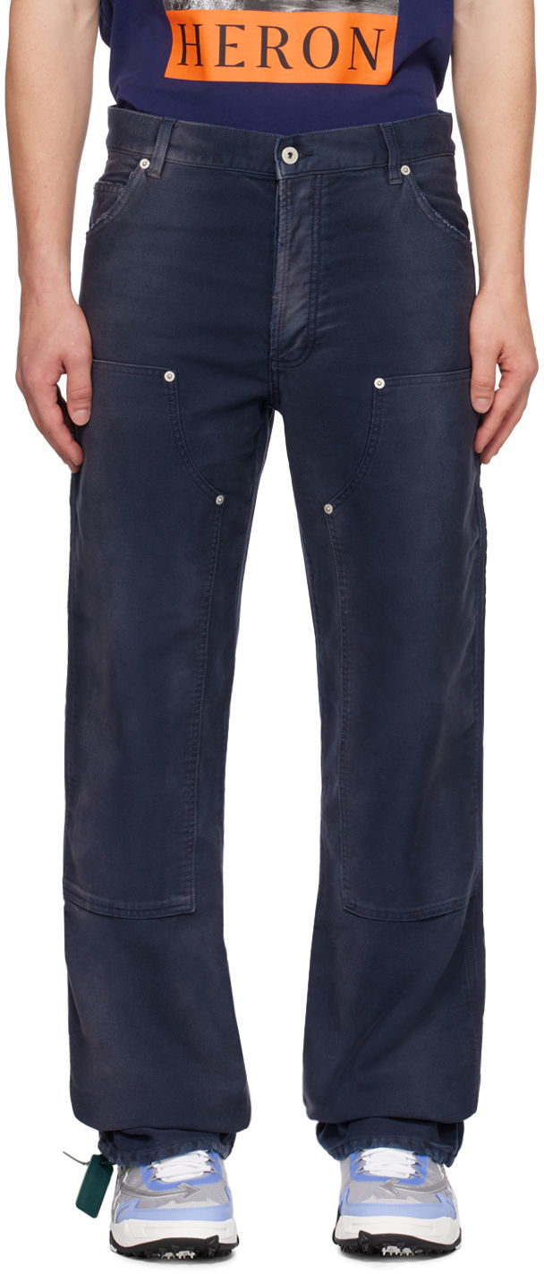 Панталони HERON PRESTON Carpenter Trousers Тъмно синьо | HMCA027F23FAB0014600, 0