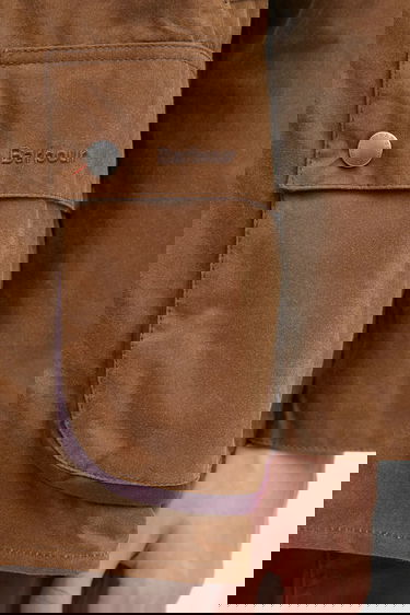 Яке Barbour Paul Smith OS Bedale Wax Jacket with Red Snap Tab and Corduroy Collar Кафяво | MWX2515TA51, 5