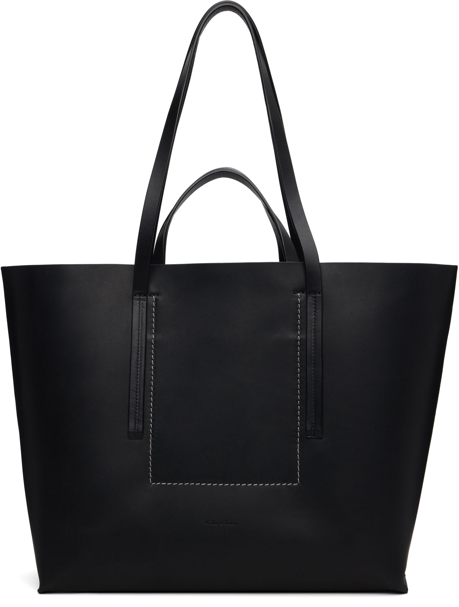 Голяма пазарска чанта Rick Owens Rick Owens Concordians Shopper Tote Черно | RA02E0762 LGE, 0