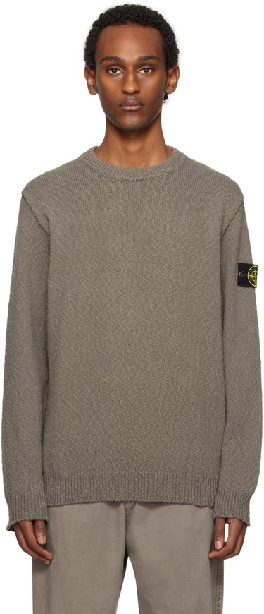 Пуловер Stone Island Patch Sweater Сиво | 8015562B1, 0