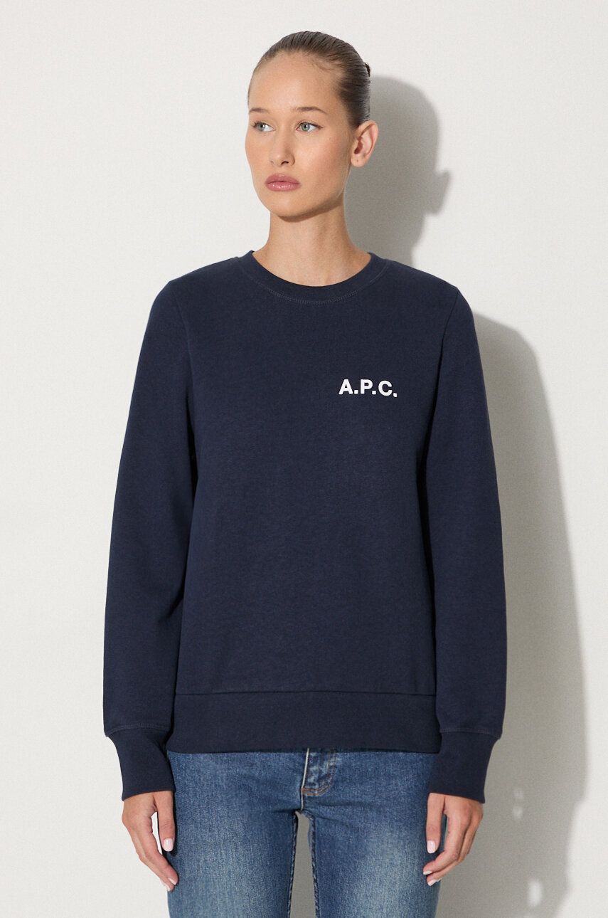 Суитчър A.P.C. Shelley Printed Sweatshirt Синьо | COETM.F27693, 0
