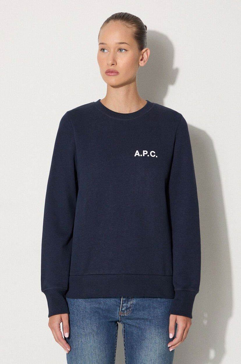 Суитчър A.P.C. Shelley Printed Sweatshirt Синьо | COETM.F27693