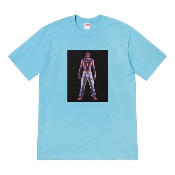 Тениска Supreme Tupac Hologram Graphic Tee Синьо | SUP-SS20-268
