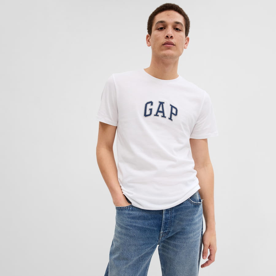 Тениска GAP Intl New Arch Tee Бяло | 570044-00, 0