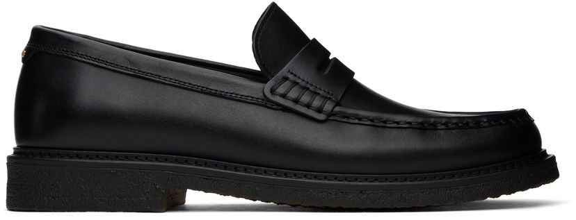 Кецове и обувки BOSS BOSS Polished Leather Loafers Черно | 50536162