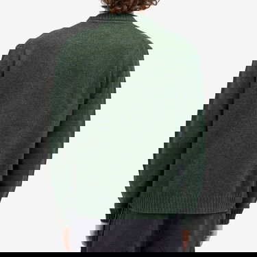 Пуловер Han Kjøbenhavn Intarsia Logo Knit Sweater Зелено | M-133042-GRY, 3