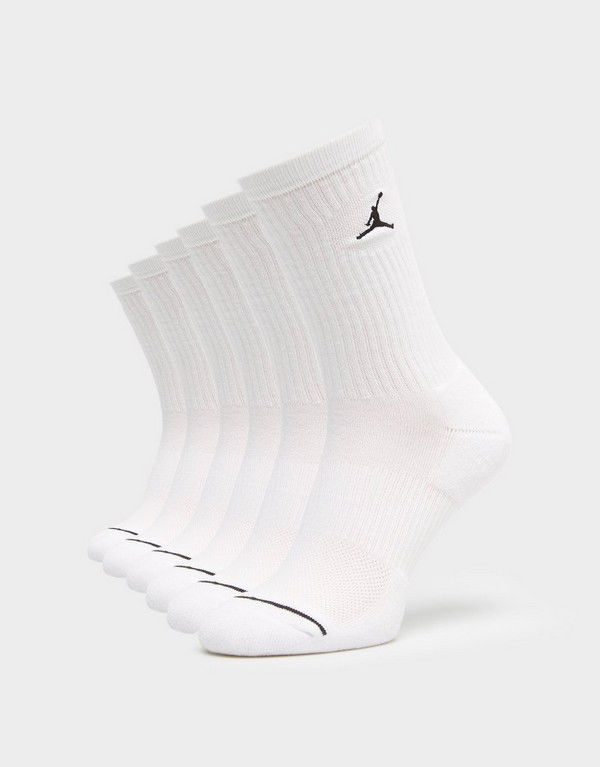 Чорапи Jordan Jordan Everyday Crew Socks 6-Pack Бяло | HV6228-100