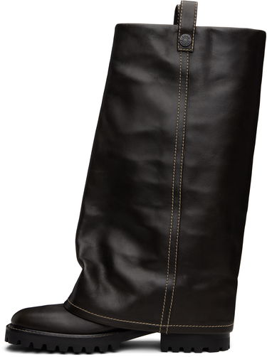 Тренчкот Acne Studios Acne Studios Leather Slouch Boots Черно | BD0339-, 2