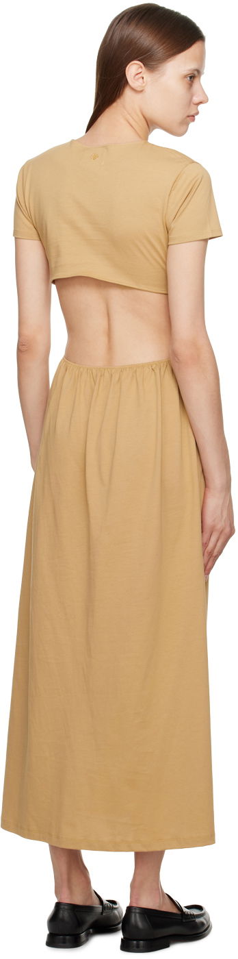 Pокля Loulou de Saison Loulou de Saison Seram Midi Dress Бежово | SERAM, 2