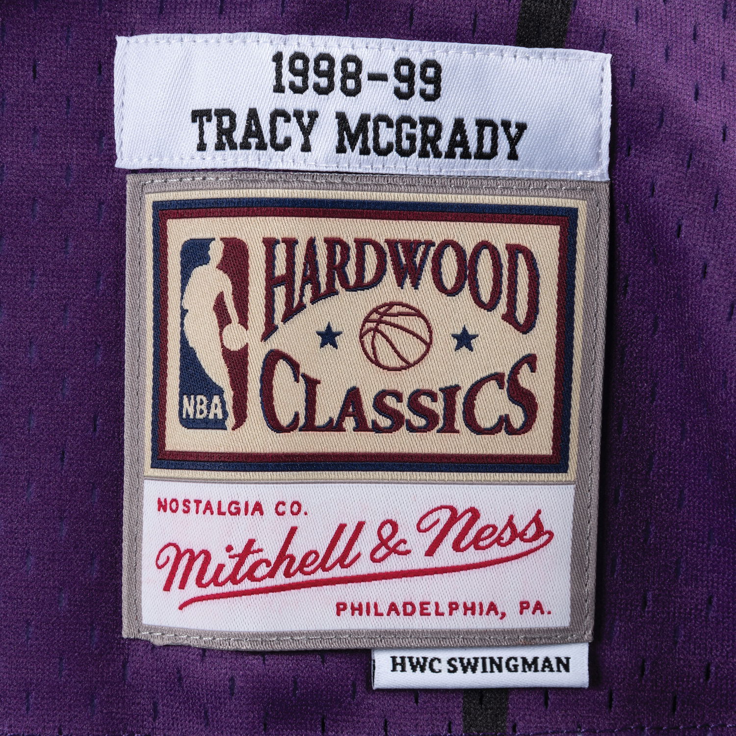 Фланелка Mitchell & Ness NBA Swingman Jersey Toronto Raptors Tracy McGrady Лилаво | SMJYGS18215-TRAPURP98TMC, 1