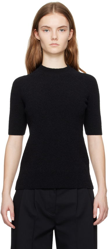 Тениска TOTEME Raglan Short Sleeve T-Shirt Черно | 242-WRT2204-YA0043, 0