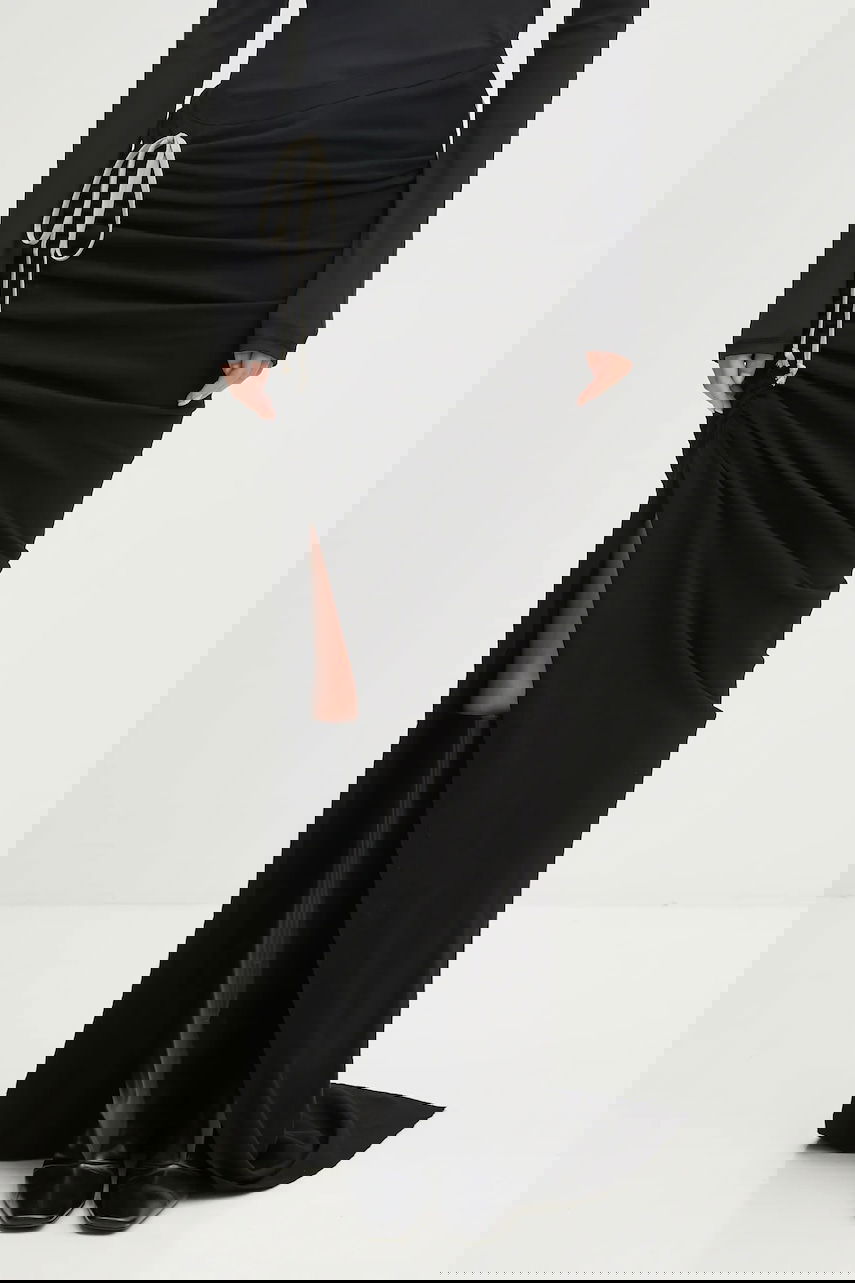 Пола Rick Owens Rick Owens DRKSHDW Soft Edfu Long Maxi Skirt Черно | DS02E7337.JDB, 0