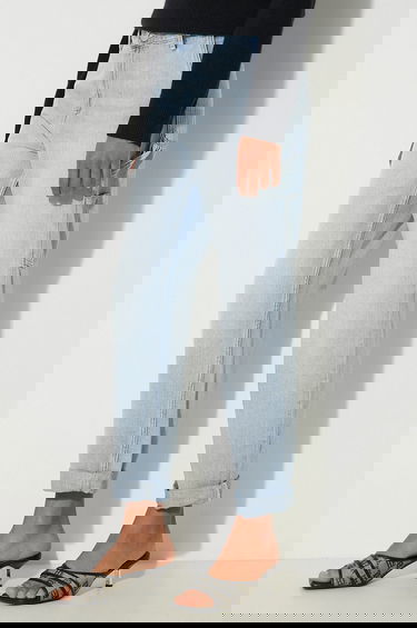 Дънки Carhartt WIP WIP Pierce Light Wash Cuffed Jeans Синьо | I025268.BLUE.LIGHT, 3