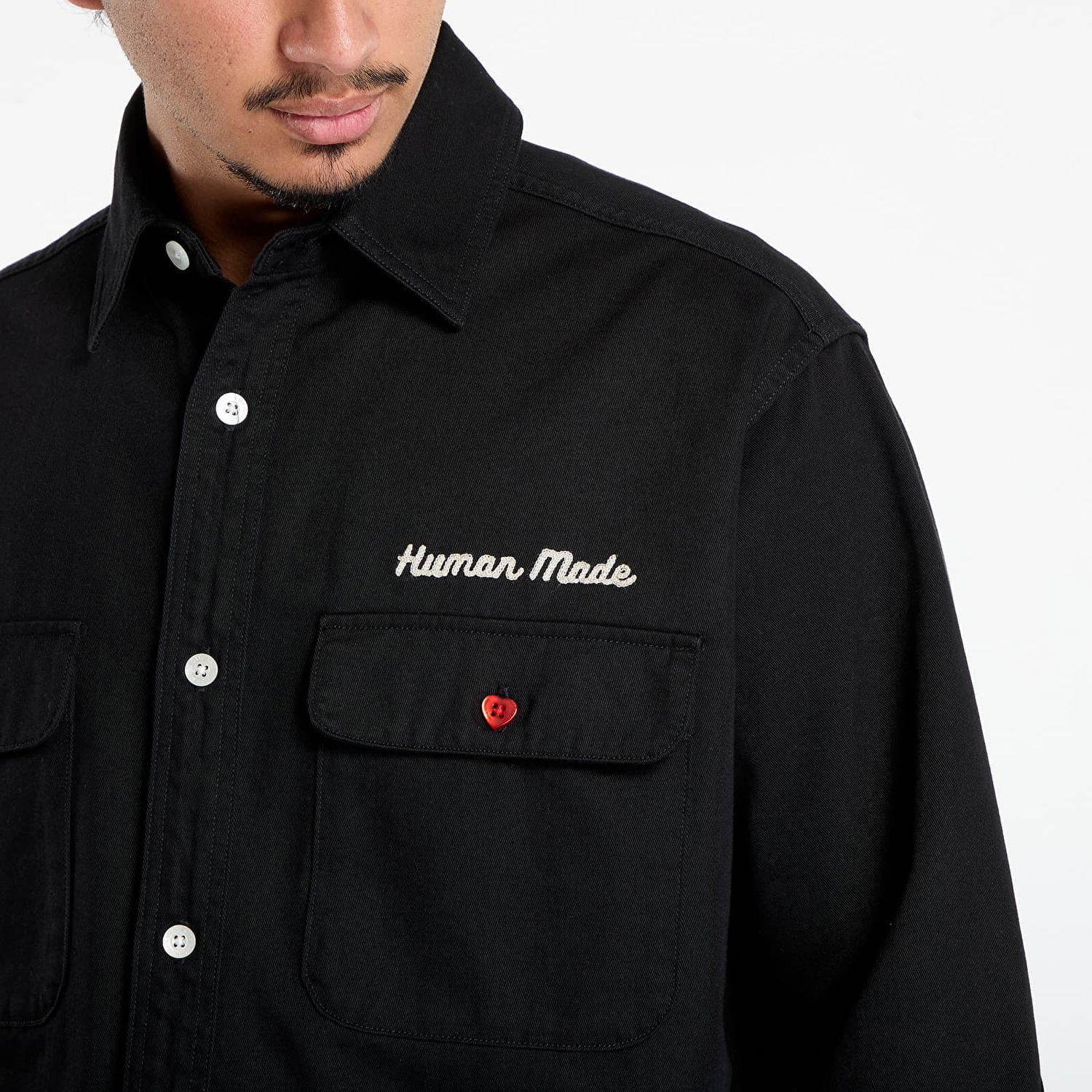 Риза Human Made HUMAN MADE Oversized Shirt Черно | HM30SH014BK, 1