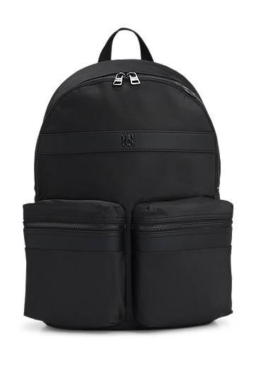 Раница BOSS Twill Backpack with Logo Trim Черно | 50547405, 0