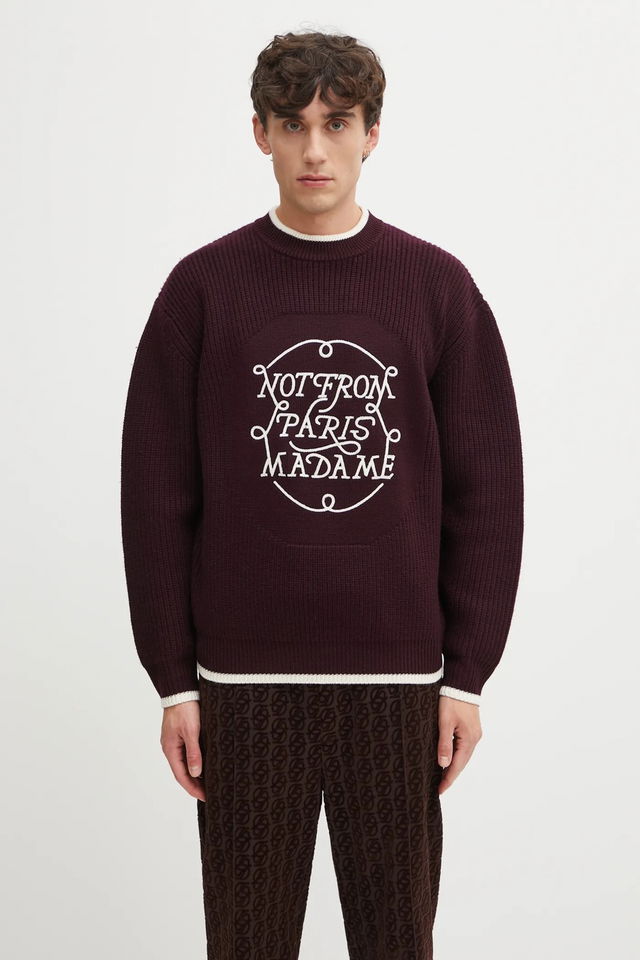 Slogan Ribbed Sweater