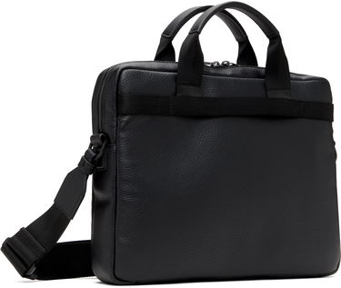 Дамска чанта BOSS Hugo Grained Faux-Leather Briefcase Черно | 50541947, 2