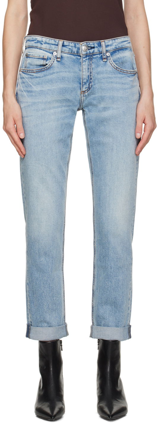 Дънки rag & bone Rag & Bone Dre Boyfriend Jeans Синьо | WDD23H2678FUDA, 0