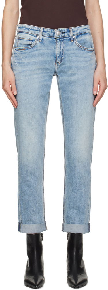 Дънки rag & bone Rag & Bone Dre Boyfriend Jeans Синьо | WDD23H2678FUDA, 0
