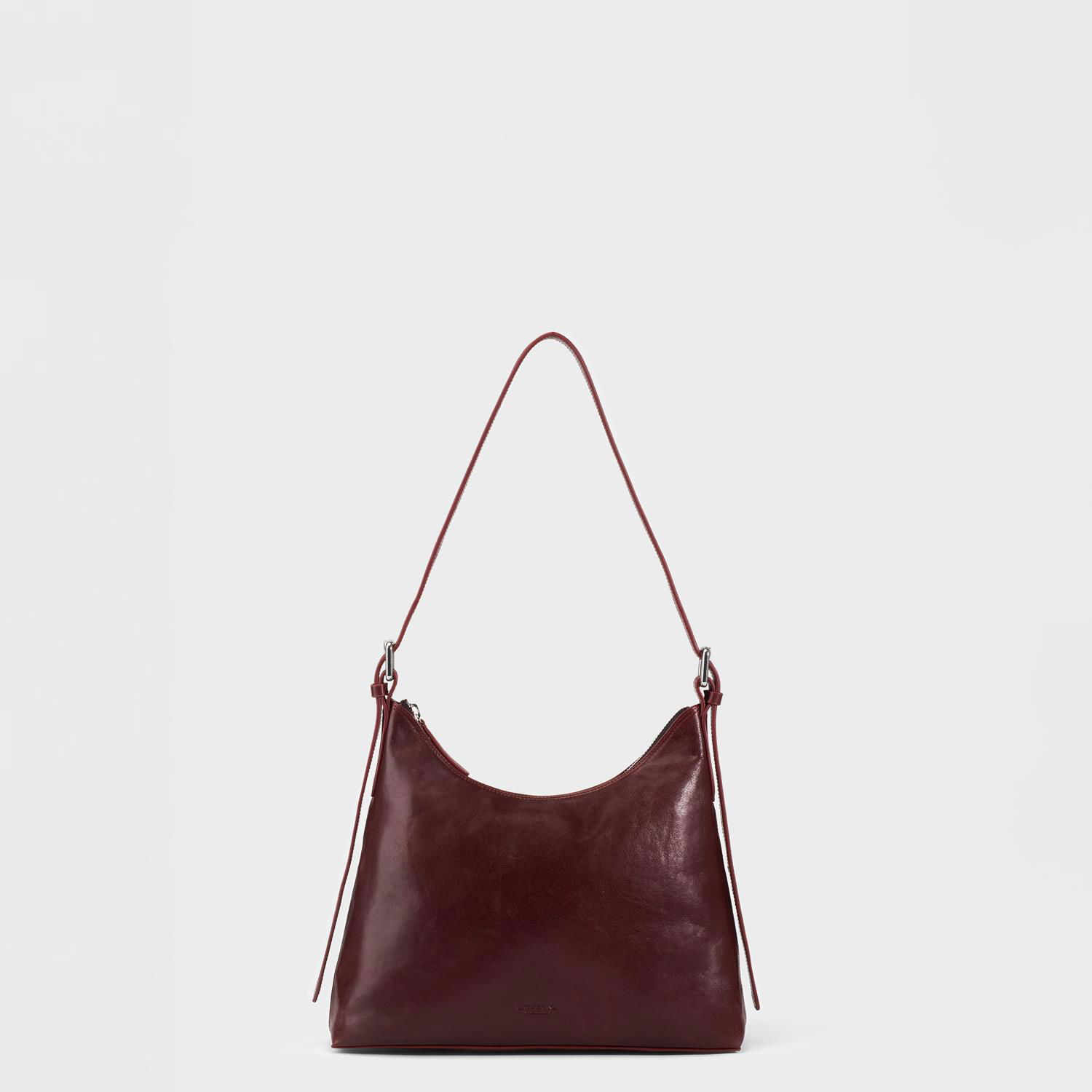 Чанта през рамо Vagabond Vagabond Bari Leather Shoulder Bag Бургунди | BN01-001-38, 0