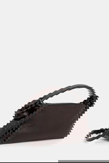 Дамска чанта KENZO Kenzo Knotted Leather Shoulder Bag Кафяво | FE62SA818L01, 1